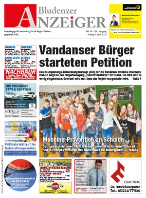 RZ Regionalzeitungen Vorarlberg (Anzeiger, Blättle, Walgaublatt)